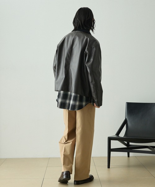 セール】ヴィンテージライク襟コーデュロイ切替ショートジャケット