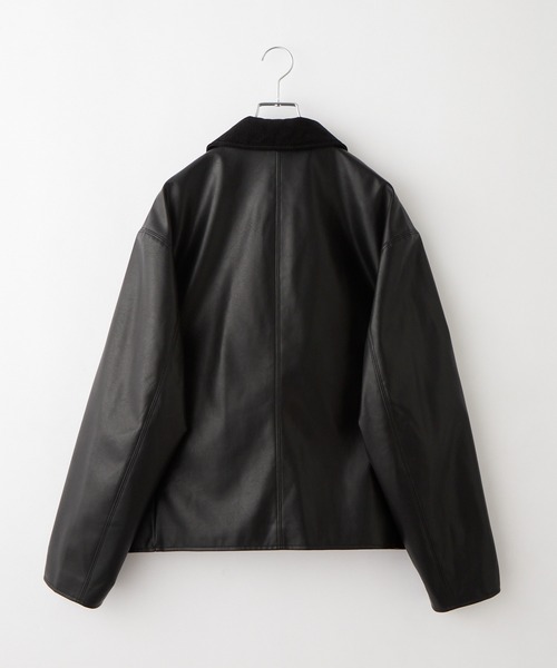 セール】ヴィンテージライク襟コーデュロイ切替ショートジャケット