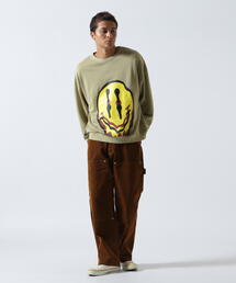 DANKE SCHON（ダンケシェーン）の「【WEB&DEPOT限定】DankeSchon/ダンケシェーン/PIGMENT SWEAT SMILE（スウェット）」