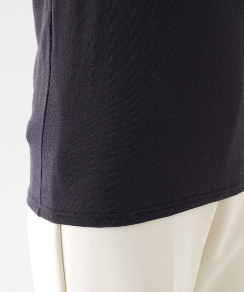 THE PAUSE（ザ ポーズ）の「【THE PAUSE】シアーロンTEE（Tシャツ/カットソー・レディース・オフホワイト/チャコールグレー・FREE）」の14枚目の写真