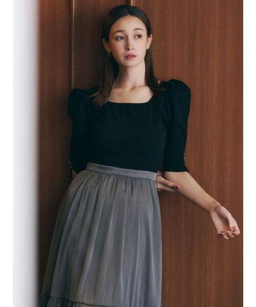 dazzlin(ダズリン)の「パワショルドッキングワンピース(ワンピース・レディース・ブラック/ブルー/ブラウン・SMALL/MEDIUM)」の5枚目の写真