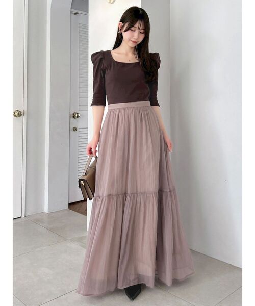 dazzlin(ダズリン)の「パワショルドッキングワンピース(ワンピース・レディース・ブラック/ブルー/ブラウン・SMALL/MEDIUM)」の11枚目の写真