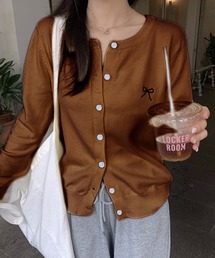 ニット/セーター（イエロー/黄色系・リボン）ファッション通販