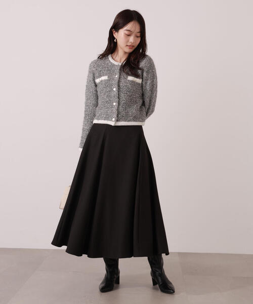 PROPORTION BODY DRESSING（プロポーションボディドレッシング）の「＜ウォッシャブル＞ウィンターフレアースカート / 1215220007（スカート・レディース・オフホワイト/ブラック/ブラウン・MEDIUM/SMALL）」の10枚目の写真