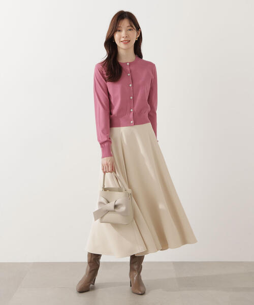 PROPORTION BODY DRESSING（プロポーションボディドレッシング）の「＜ウォッシャブル＞ウィンターフレアースカート / 1215220007（スカート・レディース・オフホワイト/ブラック/ブラウン・MEDIUM/SMALL）」の16枚目の写真