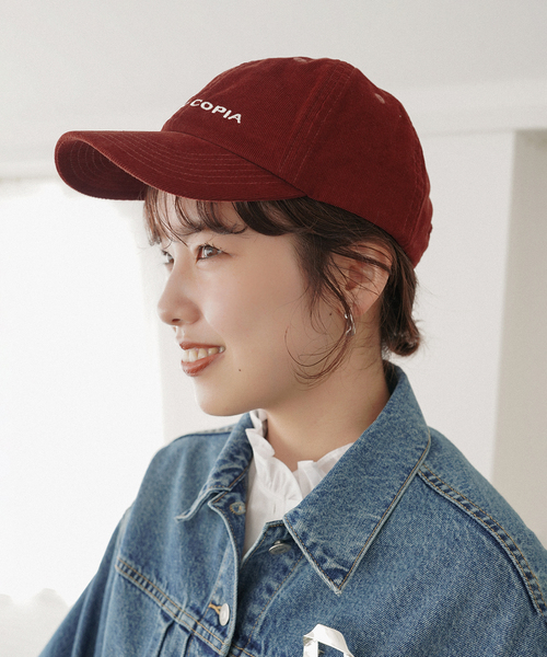 La Maison de Lyllis（メゾンドリリス）の「La Maison de Lyllis/ラメゾンドリリス FOTO CAP 2253006（キャップ・レディース・ボルドー/ブラック・FREE）」の2枚目の写真