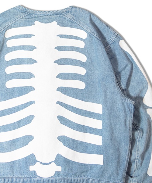 VANSON/RITZ-SKELTON BONES-Denim Riders JKT