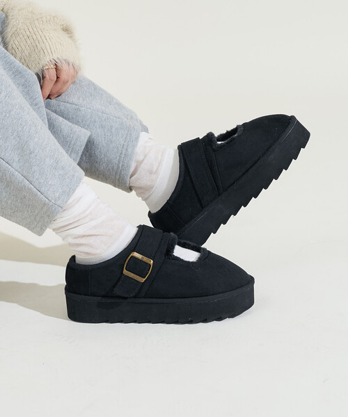 FREAK'S STORE（フリークスストア）の「限定展開　厚底 エコファーメリージェーン（その他シューズ・レディース・ブラック/キャメル/ベージュ・36/37/38）」の18枚目の写真