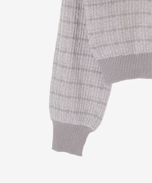 MAJESTIC LEGON（マジェスティックレゴン）の「キラキラボタンツイードライクカーデ（カーディガン/ボレロ・レディース・ピンク/アイボリー/ブラック/グレー・MEDIUM）」の9枚目の写真