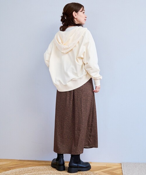 POLO BCS(ポロ ビーシーエス)の「【POLO BCS(ポロ・ビーシーエス)別注】 裏毛ジップパーカー(パーカー・レディース・ネイビー/ナチュラル/オフホワイト/レッド・L/M)」の5枚目の写真
