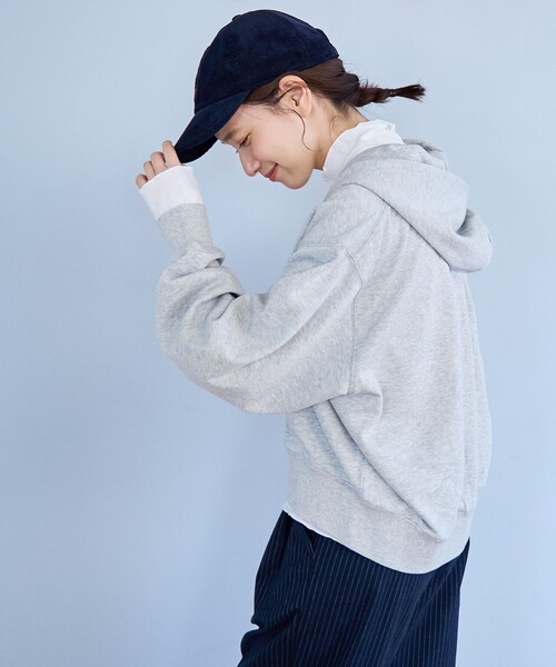 POLO BCS(ポロ ビーシーエス)の「【POLO BCS(ポロ・ビーシーエス)別注】 裏毛ジップパーカー(パーカー・レディース・ネイビー/ナチュラル/オフホワイト/レッド・L/M)」の15枚目の写真
