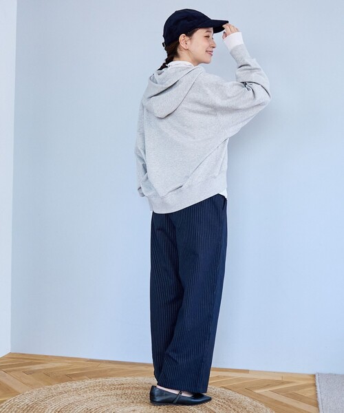 POLO BCS(ポロ ビーシーエス)の「【POLO BCS(ポロ・ビーシーエス)別注】 裏毛ジップパーカー(パーカー・レディース・ネイビー/ナチュラル/オフホワイト/レッド・L/M)」の22枚目の写真
