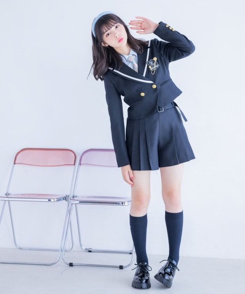 大幅値下げ中！レピピアルマリオ　2023卒服　セーラージャケットＭ(カバー付) 卒服2026】セーラージャケット（ノーカラージャケット）｜repipi