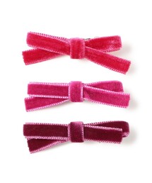 BEAMS BOY | ミニ ベロア リボン ピン 3SET(ヘアピン)