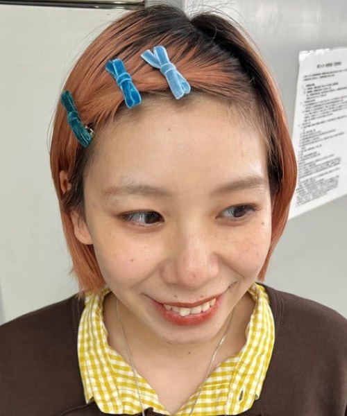 BEAMS BOY（ビームスボーイ）の「【2/5再値下げ】ミニ ベロア リボン ピン 3SET（ヘアピン・レディース・ピンク/ブルー/ブラウン・ONE SIZE）」の12枚目の写真