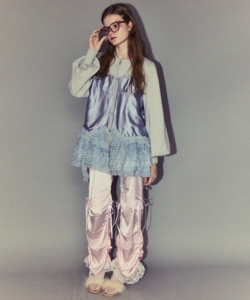 Candy Stripper（キャンディストリッパー）の「CORSET KNIT カーディガン（カーディガン/ボレロ・レディース・ブラック/ライトグレー/ライトピンク・FREE）」の21枚目の写真