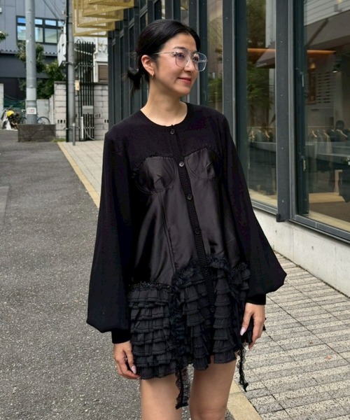 Candy Stripper（キャンディストリッパー）の「CORSET KNIT カーディガン（カーディガン/ボレロ・レディース・ブラック/ライトグレー/ライトピンク・FREE）」の22枚目の写真