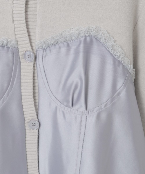 Candy Stripper（キャンディストリッパー）の「CORSET KNIT カーディガン（カーディガン/ボレロ・レディース・ブラック/ライトグレー/ライトピンク・FREE）」の13枚目の写真