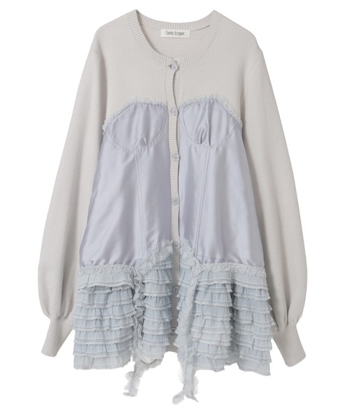 Candy Stripper（キャンディストリッパー）の「CORSET KNIT カーディガン（カーディガン/ボレロ・レディース・ブラック/ライトグレー/ライトピンク・FREE）」の10枚目の写真