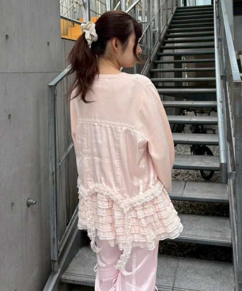 Candy Stripper（キャンディストリッパー）の「CORSET KNIT カーディガン（カーディガン/ボレロ・レディース・ブラック/ライトグレー/ライトピンク・FREE）」の5枚目の写真