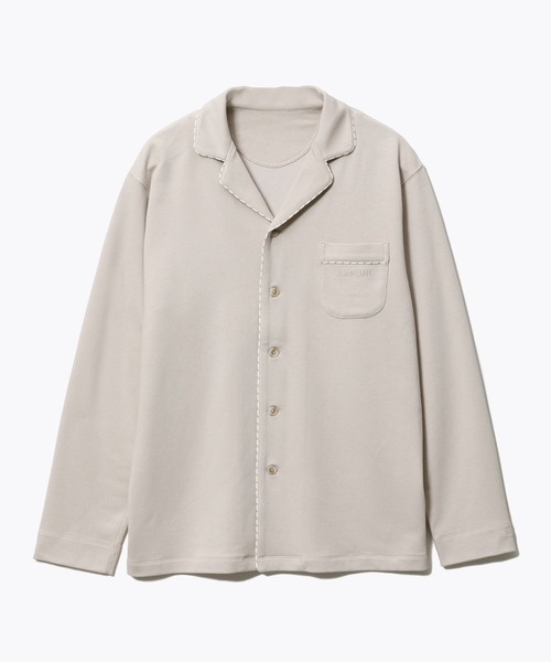 BAKUNE パジャマ スウェット ロングスリーブ シャツ（ルームウェア