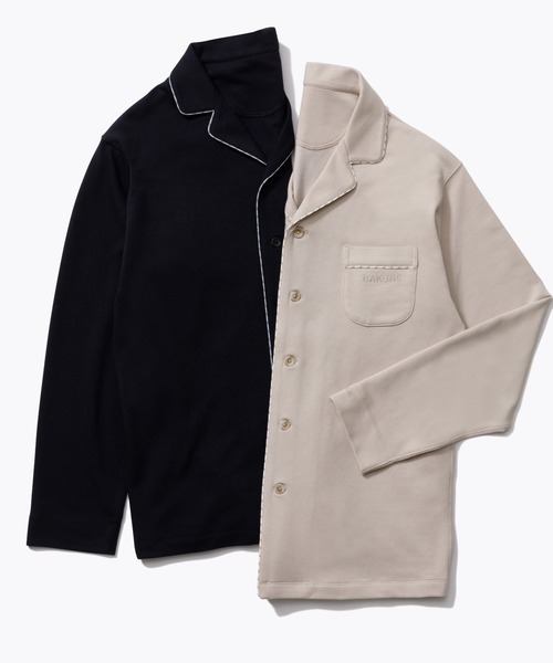 BAKUNE パジャマ スウェット ロングスリーブ シャツ（ルームウェア