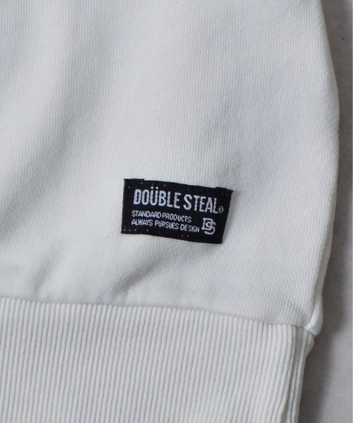 DOUBLE STEAL(ダブルスティール)の「モックネックピグメントオーバーサイズスウェット(スウェット・メンズ・オフホワイト/グレー/スミクロ・SMALL/MEDIUM/LARGE)」の4枚目の写真