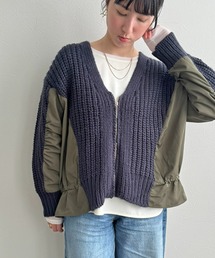 LHELBIE | ダブルジップドロストカーディガン(カーディガン/ボレロ)