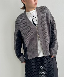 LHELBIE | ダブルジップドロストカーディガン(カーディガン/ボレロ)