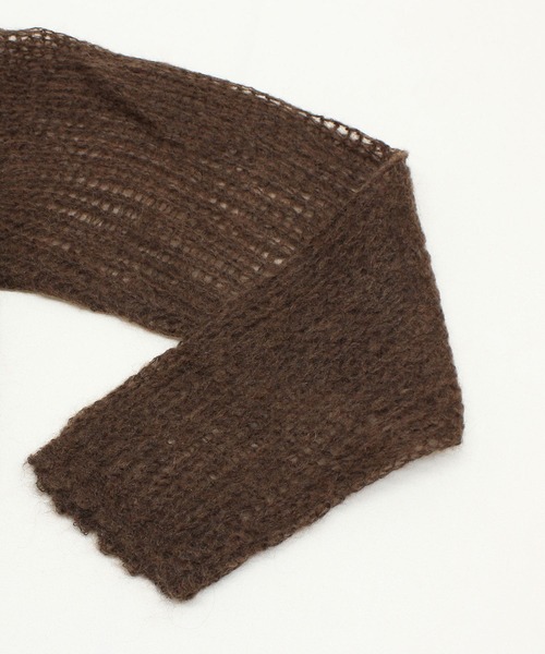 RNA-N(アールエヌエーエヌ)の「K2736 モヘアクループルオーバー(ニット/セーター・レディース・ブラウン/レッド/杢グレー・FREE)」の6枚目の写真