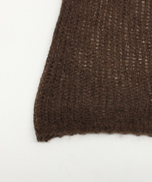 RNA-N(アールエヌエーエヌ)の「K2736 モヘアクループルオーバー(ニット/セーター・レディース・ブラウン/レッド/杢グレー・FREE)」の8枚目の写真