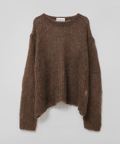 RNA-N(アールエヌエーエヌ)の「K2736 モヘアクループルオーバー(ニット/セーター・レディース・ブラウン/レッド/杢グレー・FREE)」の15枚目の写真