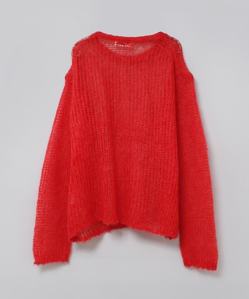 RNA-N(アールエヌエーエヌ)の「K2736 モヘアクループルオーバー(ニット/セーター・レディース・ブラウン/レッド/杢グレー・FREE)」の18枚目の写真