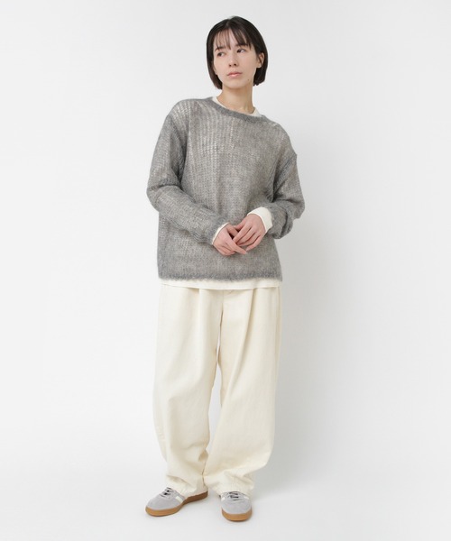 RNA-N(アールエヌエーエヌ)の「K2736 モヘアクループルオーバー(ニット/セーター・レディース・ブラウン/レッド/杢グレー・FREE)」の14枚目の写真