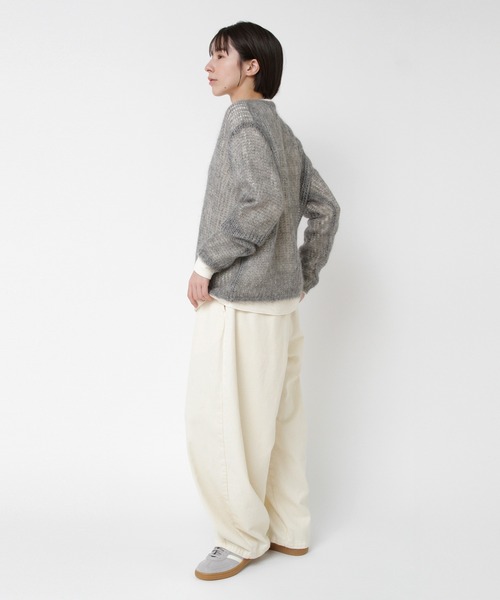 RNA-N(アールエヌエーエヌ)の「K2736 モヘアクループルオーバー(ニット/セーター・レディース・ブラウン/レッド/杢グレー・FREE)」の16枚目の写真