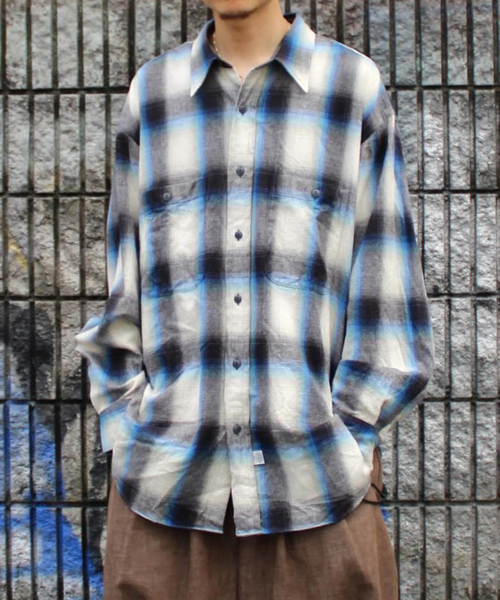 Marvine Pontiak shirt makers(マービンポンティアックシャツメーカーズ)の「Marvin Pontiak / マービンポンティアックシャツメーカーズ Military SH(シャツ/ブラウス・メンズ・ライトブルー・FREE)」の2枚目の写真