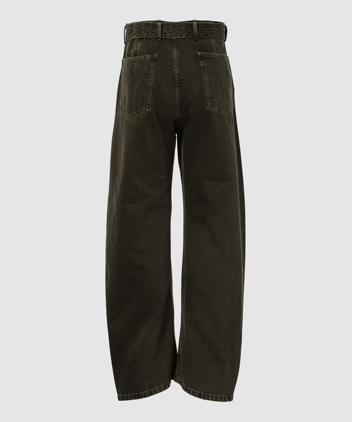 LEMAIRE(ルメール)の「TWISTED BELTED PANTS(その他パンツ・メンズ・パープル系その他4/モスグリーン・M/S)」の3枚目の写真