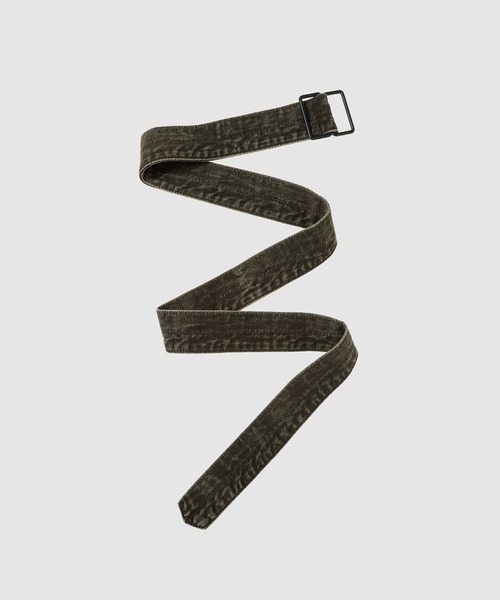 LEMAIRE(ルメール)の「TWISTED BELTED PANTS(その他パンツ・メンズ・パープル系その他4/モスグリーン・M/S)」の9枚目の写真