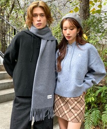 【UNISEX】ALAND/Aロゴニットフーディー