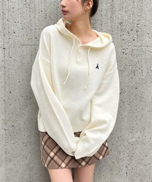 【UNISEX】ALAND/Aロゴニットフーディー