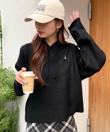 【UNISEX】ALAND／Aロゴニットフーディー