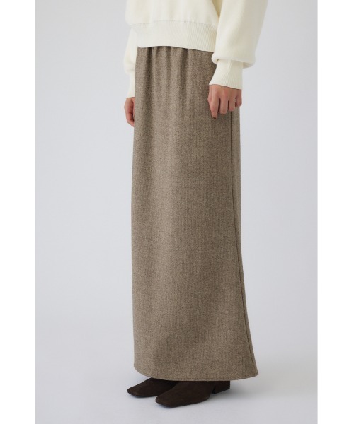 RIM.ARK（リムアーク）の「Herringbone maxi SK ヘリンボーンマキシスカート（スカート・レディース・グレー/ブラック/ベージュ・36/38）」の3枚目の写真