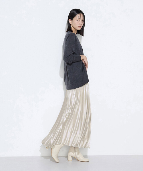 K.T KIYOKO TAKASE（キヨコタカセ）の「サテンチンツ コンビネーションプリーツスカート（スカート・レディース・キナリ/チャコール/ブルー系その他・9号/7号）」の18枚目の写真