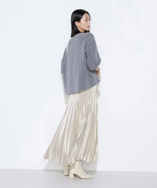 K.T KIYOKO TAKASE（キヨコタカセ）の「サテンチンツ コンビネーションプリーツスカート（スカート・レディース・キナリ/チャコール/ブルー系その他・9号/7号）」の19枚目の写真