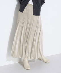 K.T KIYOKO TAKASE | サテンチンツ コンビネーションプリーツスカート(スカート)