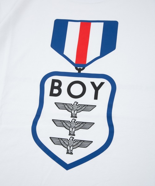 BOY LONDON(ボーイロンドン)の「【BOY LONDON】MEDAL EAGLE TEE(Tシャツ/カットソー・メンズ・ホワイト・LARGE/SMALL)」の4枚目の写真