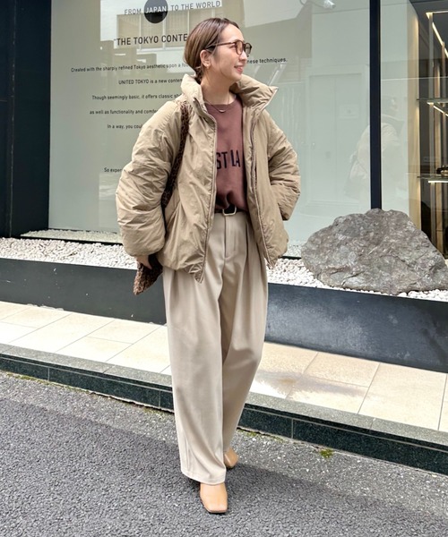 フレンチダックダウン ジップアップジャケット（ダウン