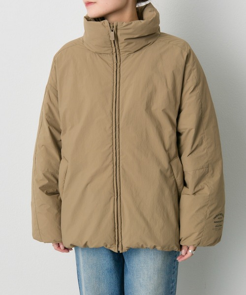 PUAL CE CIN フレンチダックダウン　ブラウン フレンチダックダウン ジップアップジャケット（ダウンジャケット