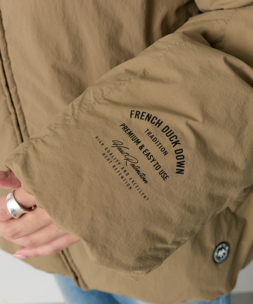 フレンチダックダウン ジップアップジャケット（ダウンジャケット