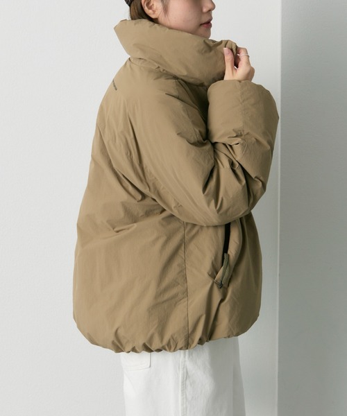 ベージュ ジップアップジャケット PUAL CE CIN（ピュアルセシン）の「フレンチダックダウン ジップアップ